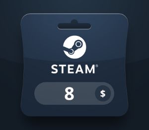 Steam Wallet USD 8 Подарочная карта LY
