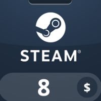 Steam Wallet USD 8 Подарочная карта LY