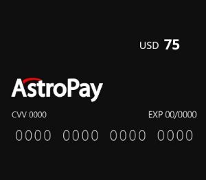 Astropay Карта $75 US