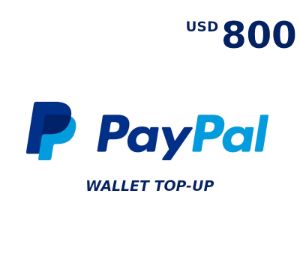 PayPal Wallet 800 USD Top Up