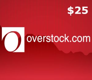 Overstock.com $25 Подарочная карта US