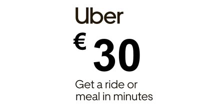 Uber EUR 30 Подарочная карта EU