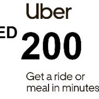 Uber 200 AED AE Подарочная карта
