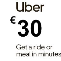 Uber €30 NL Подарочная карта