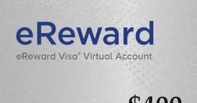 Prepaid Visa eReward USD 400 Подарочная карта US