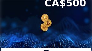 Rewarble Crypto CAD 500 Подарочная карта