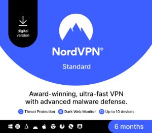 NordVPN Standard AU Ключ (6 мес. / 10 Devices)