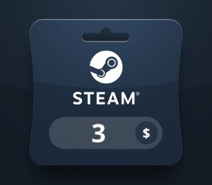 Steam Wallet USD 3 Подарочная карта PK