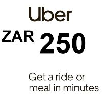 Uber 250 ZAR Подарочная карта