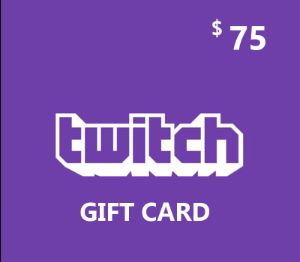 Twitch USD 75 Подарочная карта US