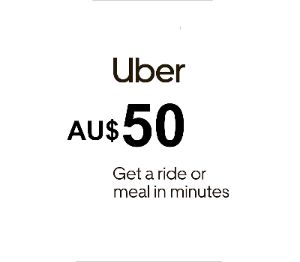 Uber AUD 50 Подарочная карта AU