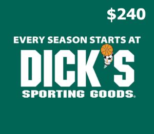 Dicks Sporting Goods USD 240 Подарочная карта US