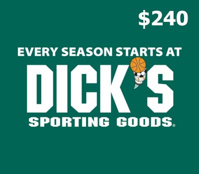 Dicks Sporting Goods USD 240 Подарочная карта US
