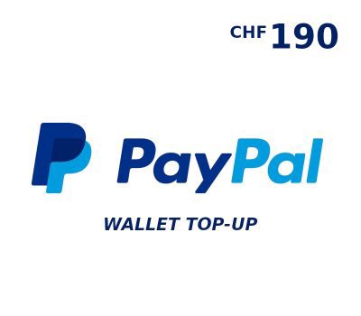 PayPal Wallet CHF 190 Top Up