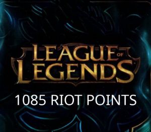 League of Legends 1085 RP Предоплаченная карта TR