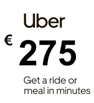 Uber EUR 275 Подарочная карта FR