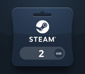 Steam Wallet USD 2 Подарочная карта AM