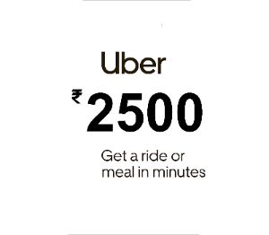 Uber ₹2500 IN Подарочная карта