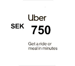 Uber 750 SEK Voucher SE