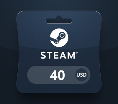 Steam Wallet USD 40 Подарочная карта BH
