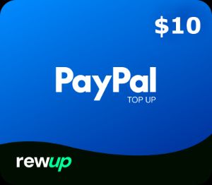RewUp PayPal USD 10 Gift Card