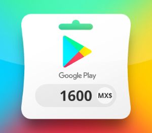 Google Play MXN 1600 Подарочная карта MX