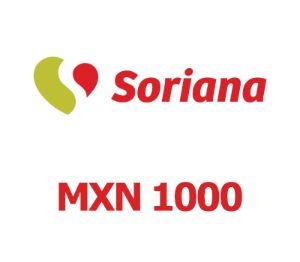 Soriana MXN 1000 Подарочная карта MX