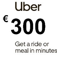 Uber €300 IT Подарочная карта
