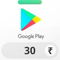 Google Play INR 30 Подарочная карта IN