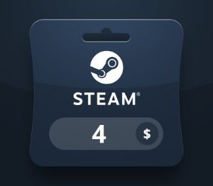 Steam Wallet USD 4 Подарочная карта PK