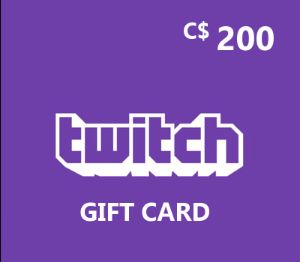 Twitch CAD 200 Подарочная карта CA