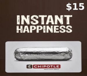Chipotle $15 Подарочная карта US