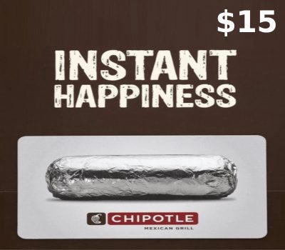Chipotle $15 Подарочная карта US