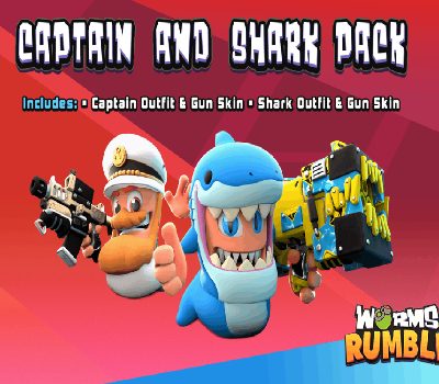 Worms Rumble - Captain & Shark Double Pack DLC PC Steam Ключ