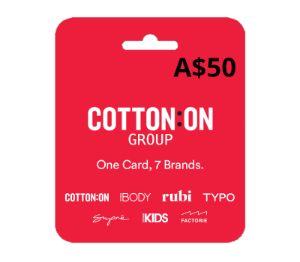Cotton On Group AUD 50 Подарочная карта AU