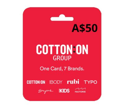 Cotton On Group AUD 50 Подарочная карта AU