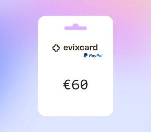 EvixCard PayPal EUR 60 Gift Card