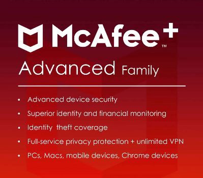 McAfee+ Advanced Family Security 2025 EU Ключ (1 Year / 6 Devices)