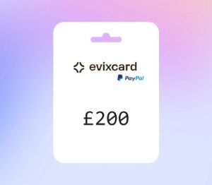 EvixCard PayPal GBP 200 Gift Card