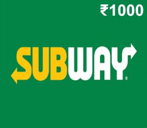 Subway INR 1000 Подарочная карта IN