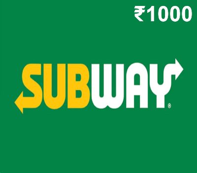Subway INR 1000 Подарочная карта IN