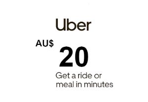Uber AUD 20 Подарочная карта AU