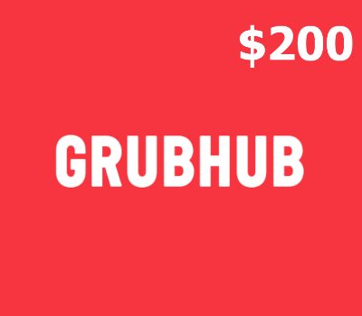 Grubhub USD 200 Подарочная карта US