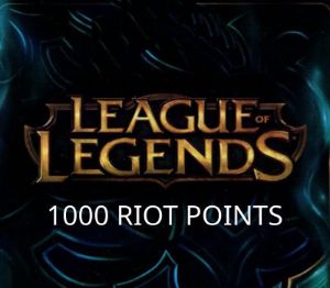 League of Legends 1000 RP Предоплаченная карта US