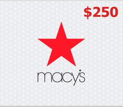 Macys $250 Подарочная карта US