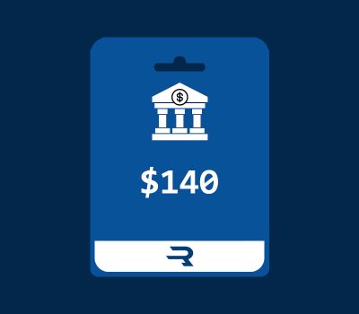 Rewarble Bank Transfer USD 140 Подарочная карта