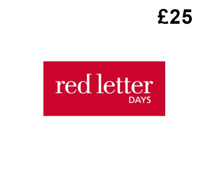 Red Letter Days £25 Gift Card UK