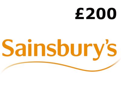 Sainsbury's £200 Подарочная карта UK