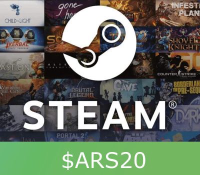 Steam Карта пополнения ARS$20 Global Код активации