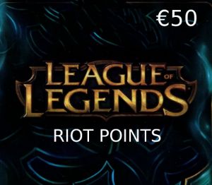 League of Legends €50 Предоплаченная RP карта EUW